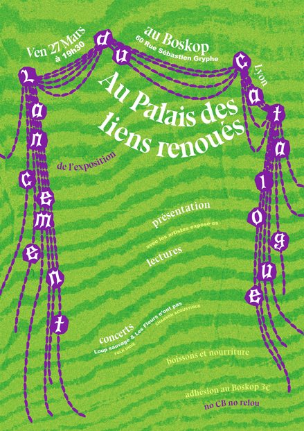 VEN 27/03/26 – 19h30 : Lancement du catalogue Au Palais des liens renoués