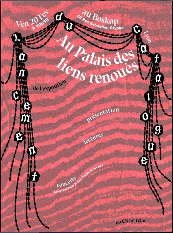 VEN 20/02/26 – 19h30 : Lancement du catalogue Au Palais des liens renoués